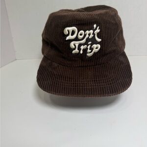 Don't Trip Fat Corduroy SnapBack Hat Mac Miller Free & Easy Brown